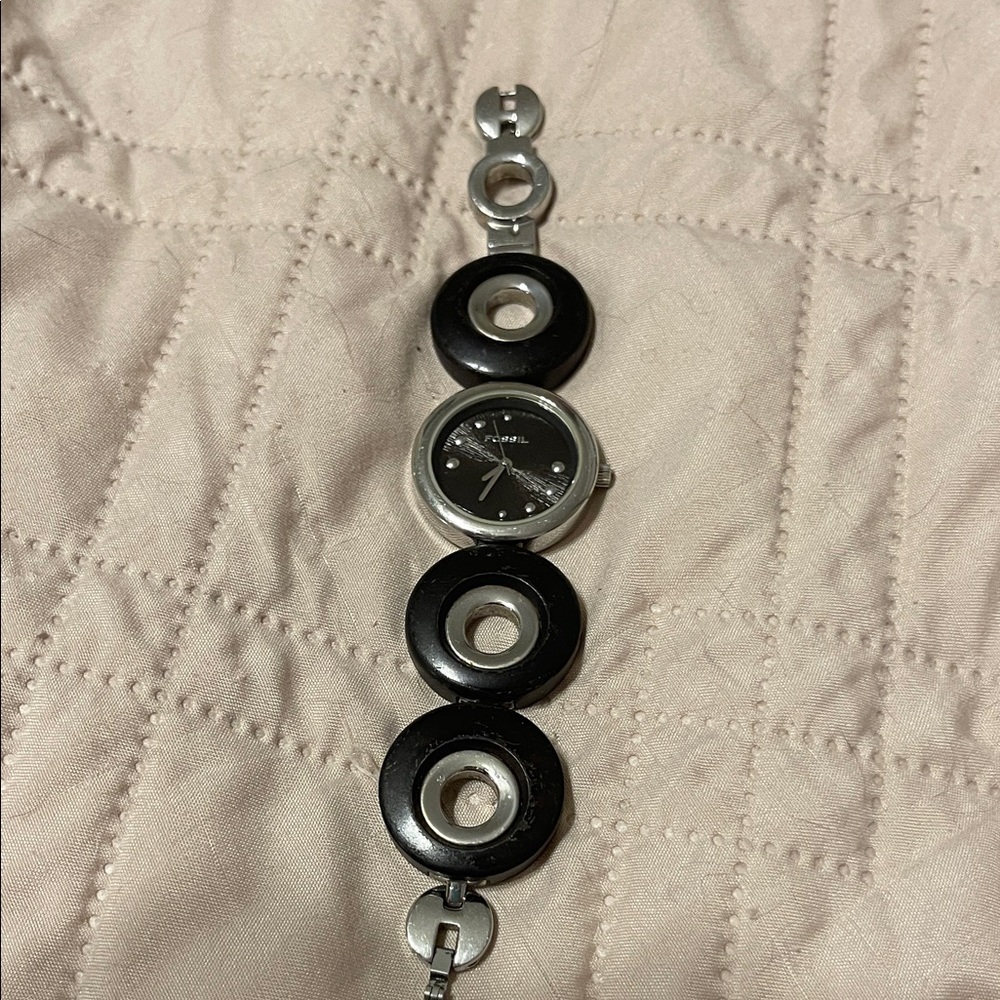 Fossil Black and Silver Women's Watch